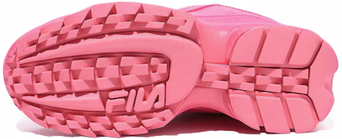 Shop FILA 斐樂 Disruptor 2 Dying 防滑耐磨 低幫 運動休閒鞋 男女同款 紅 韓版