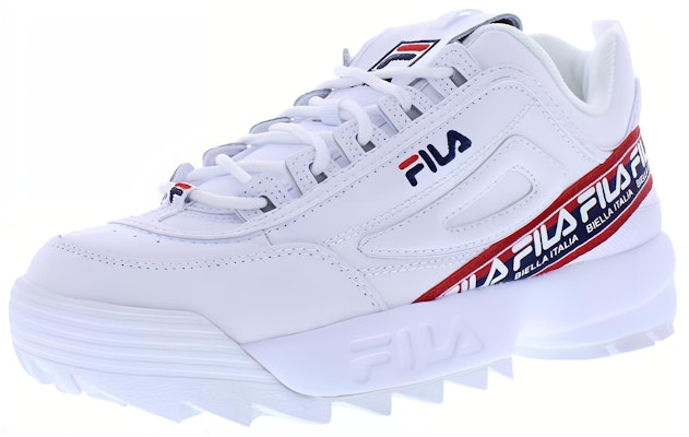 FILA Disruptor 2 'Logo Tape WBR' Wanita Lelaki Sneaker 1FM00647-125 Lookbook FILA Disruptor 2 'Logo Tape WBR' Wanita Lelaki Sneaker 1FM00647-125