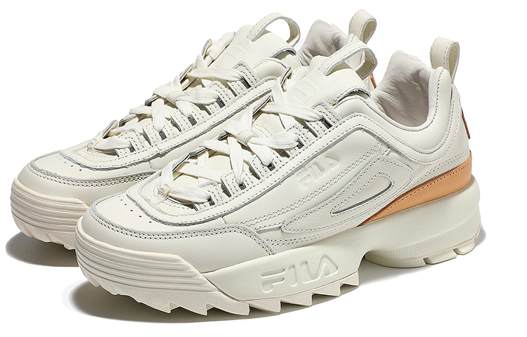 Lookbook FILA Disruptor 2 Low-Top Daddy Shoes Ivory 'Creamwhite' 1JM01678D_100