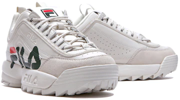 Lookbook Fila 斐樂 Disruptor 2 低筒老爸鞋 象牙白 韓風 男女同款