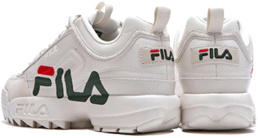 Shop Fila 斐樂 Disruptor 2 低筒老爸鞋 象牙白 韓風 男女同款