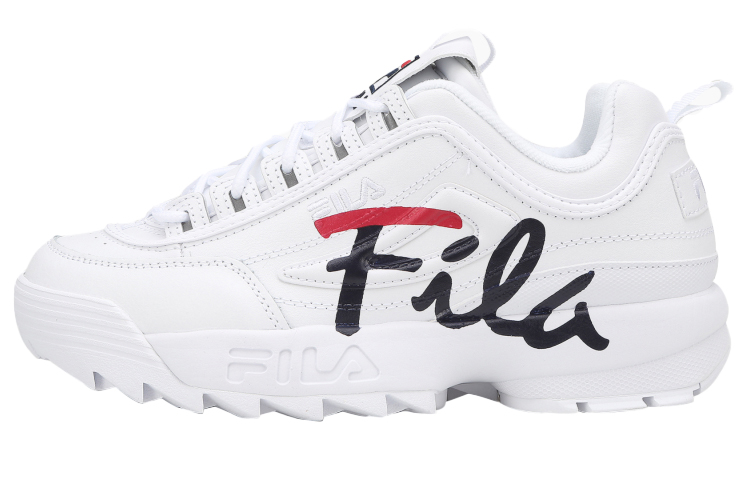 FILA Disruptor 2 Low Top Shoes White/Black/Red 1FM00863_121