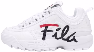 FILA Disruptor 2 Low Top Shoes White/Black/Red 1FM00863_121 FILA Disruptor 2 Low Top Shoes White/Black/Red 1FM00863_121