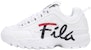 Kasut FILA Disruptor 2 Rendah Putih/Hitam/Merah 1FM00863_121