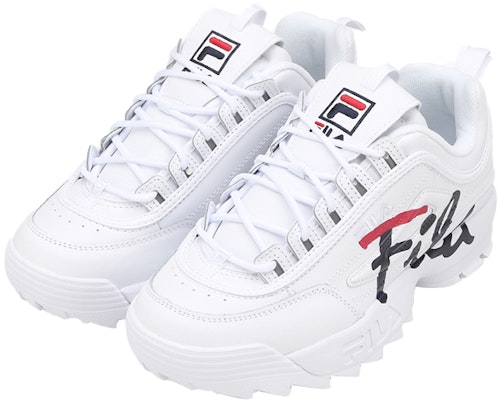 Kasut FILA Disruptor 2 Rendah Putih/Hitam/Merah 1FM00863_121 Order Kasut FILA Disruptor 2 Rendah Putih/Hitam/Merah 1FM00863_121
