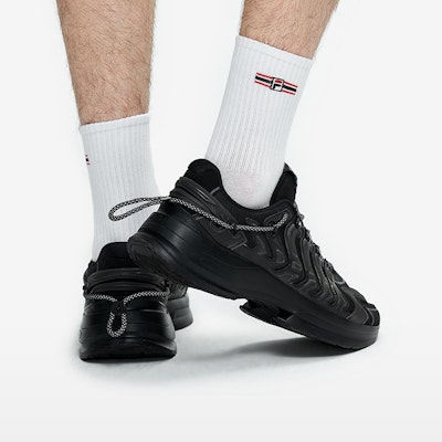 FILA Disruptor 反光黑色款 F12M233121FBK1 1