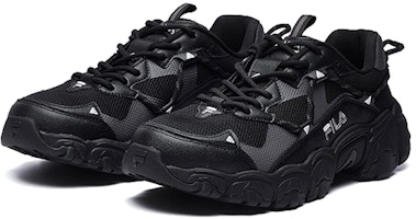 FILA斐樂 貓爪 編織物 低筒 運動休閒鞋 男款 黑色 Lookbook FILA斐樂 貓爪 編織物 低筒 運動休閒鞋 男款 黑色