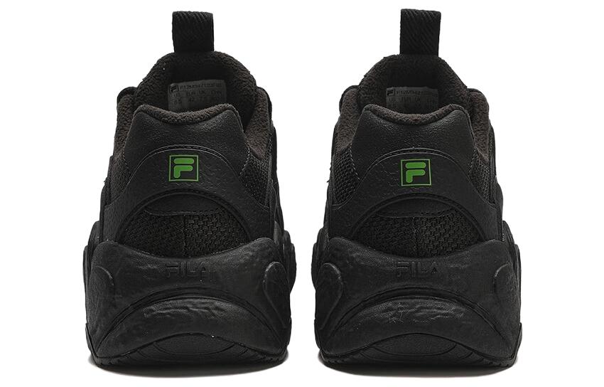 Details for FILA斐乐 Croissant 減震防滑 低幫 老爹鞋 男款 黑色 加絨版
