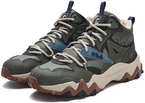 FILA Vintage Sport Sneakers 'Olive Green White' F12M342127FMP Order FILA Vintage Sport Sneakers 'Olive Green White' F12M342127FMP