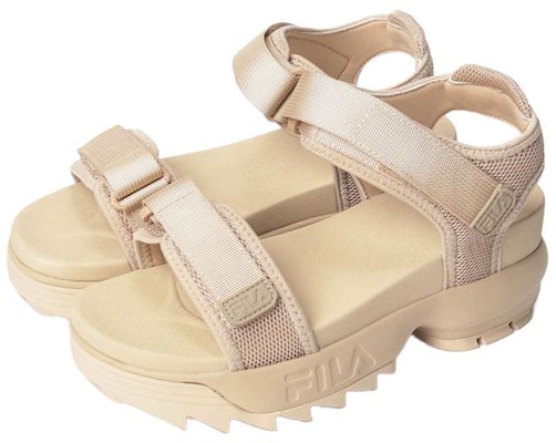 FILA斐樂 Disruptor 沙灘涼鞋 男女同款 黃色 Lookbook FILA斐樂 Disruptor 沙灘涼鞋 男女同款 黃色