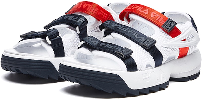 FILA Disruptor Sports sandals White/Black/Red F12M024506FWN Lookbook FILA Disruptor Sports sandals White/Black/Red F12M024506FWN