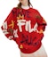 Purchase FILA ドラゴンシリーズ ユニセックス ニットセーター 赤 - コーデ風手書きデザイン F11U419402F-RD