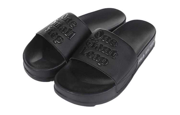 Order Fila 斐樂 Drifter Moon Landing 拖鞋 黑色 韓版