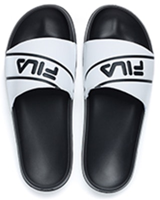 FILA Drifter 白色蓝色拖鞋 F12M226501FWN Lookbook FILA Drifter 白色蓝色拖鞋 F12M226501FWN
