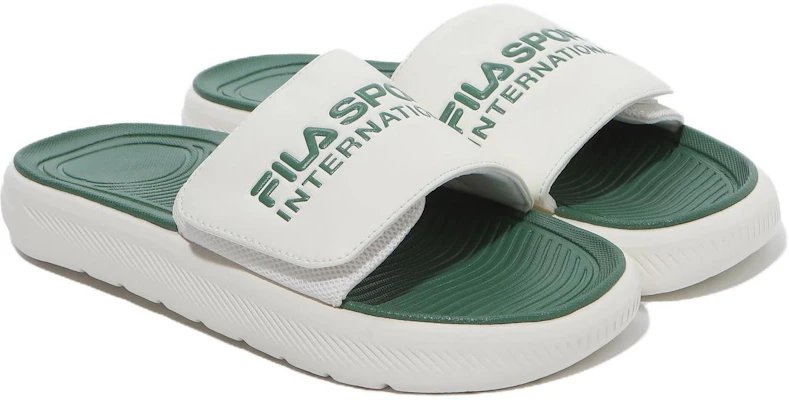 FILA Drifter 'Putih Hijau' Sandal 1SM02580F_300 Lookbook FILA Drifter 'Putih Hijau' Sandal 1SM02580F_300