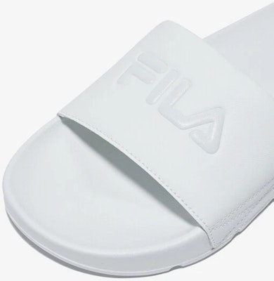 Fila Drifter Slide Sandals White/White/Grey 11001SM02591H101 Sizing Fila Drifter Slide Sandals White/White/Grey 11001SM02591H101