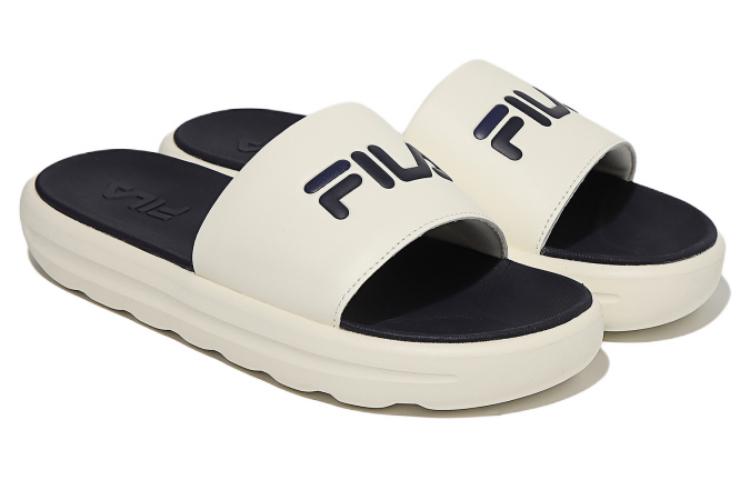 Lookbook FILA斐樂 Drifter V2 運動拖鞋 男女同款 米黑 韓版