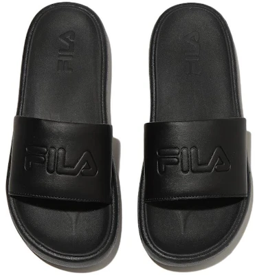 FILAドリフターV2 ロゴスライド (黒) 1SM01972F_001 Shop FILAドリフターV2 ロゴスライド (黒) 1SM01972F_001