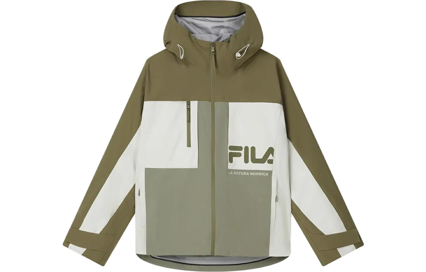 FILA Dual-Wear Zip Hoodie Jacket in Pickled Green F11M349702F-KK