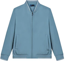 FILA Elegant Blue Solid Casual Business Woven Jacket F11M222702F-BU FILA Elegant Blue Solid Casual Business Woven Jacket F11M222702F-BU