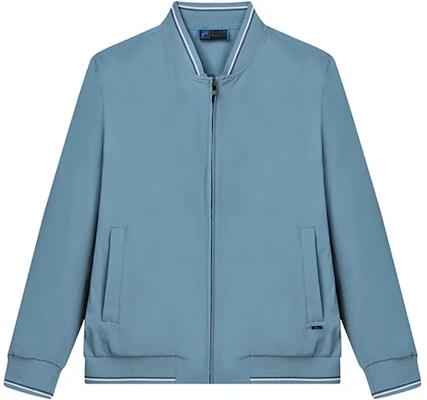 FILA 优雅蓝色休闲商务编织夹克 F11M222702F-BU Buy FILA 优雅蓝色休闲商务编织夹克 F11M222702F-BU