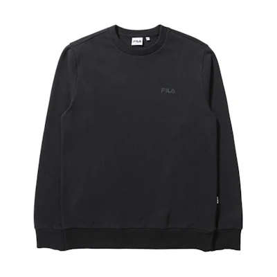 FILA Embroidered Crewneck Long Sleeve Sweatshirt Black () FS2POE1101X-BLK