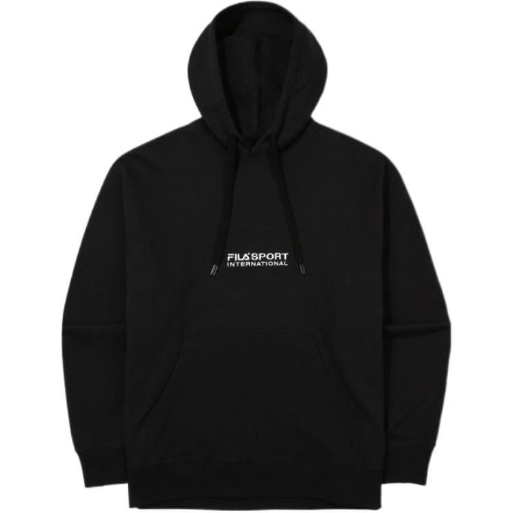 FILA Embroidered Logo Casual Sweatshirt Unisex - Black FS2POE3603X-BLK