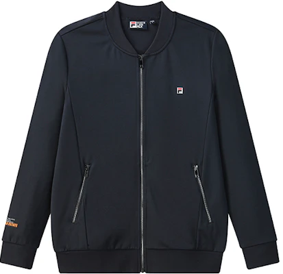 FILA Embroidered Logo Knit Bomber Jacket - Legendary Blue F11M128501F-NV Buy FILA Embroidered Logo Knit Bomber Jacket - Legendary Blue F11M128501F-NV