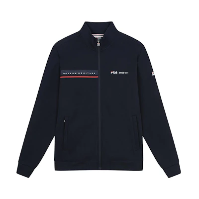 FILA Embroidered Logo Knit Jacket - Legendary Blue F11M331502A-NV