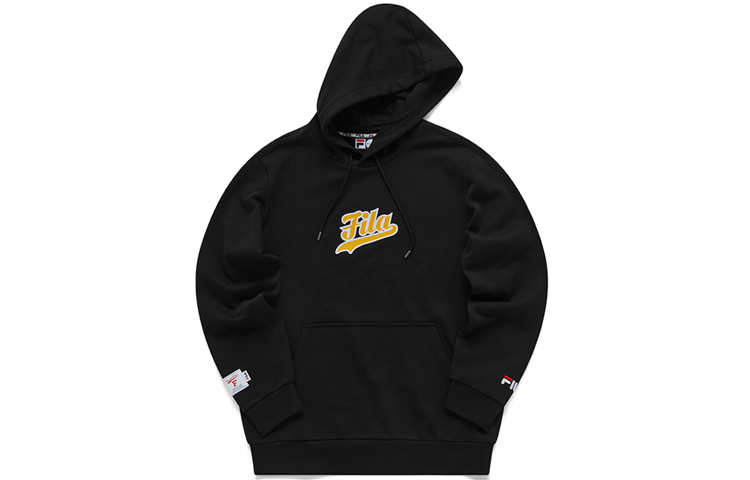 FILA Embroidered Logo Knit Sweatshirt Black T11M112205F-BK