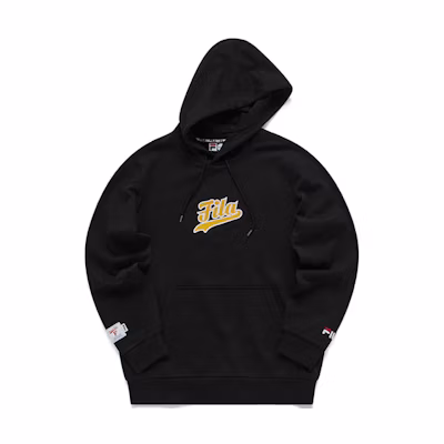 FILA Embroidered Logo Knit Sweatshirt Black T11M112205F-BK