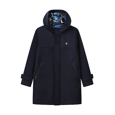 FILA Embroidered Logo Mid-Length Hoodie Jacket - Legendary Blue F11M118509F-NV