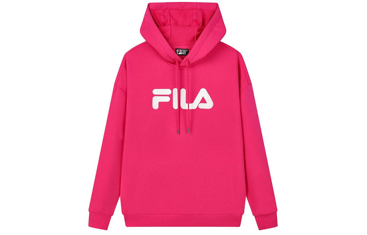 FILA Embroidered Logo Oversized Hoodie Pink - Unisex Couple Style F51U138298F-PK