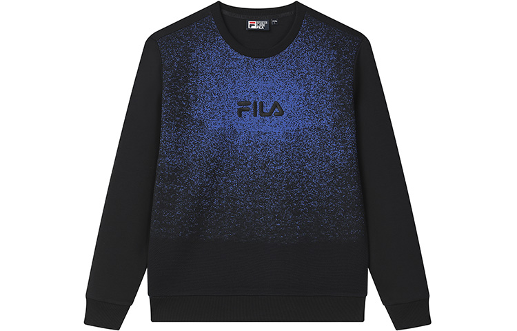 FILA Embroidered Logo Pullover Sweatshirt Men’s Casual - Jet Black F11M038224GBK