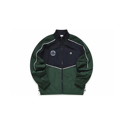 FILA Embroidered Logo Retro Colorblock Track Jacket - Green A11M213701F-DG