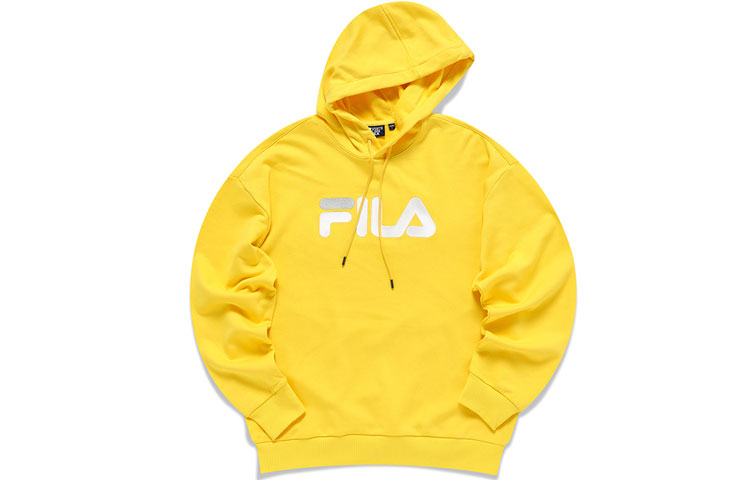 FILA Embroidered Logo Retro Loose Fit Hoodie Sunshine Yellow (Unisex) F51U138298F-YE