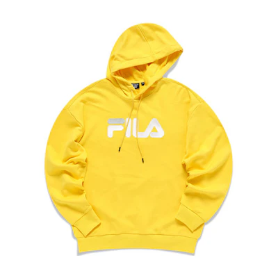 FILA Embroidered Logo Retro Loose Fit Hoodie Sunshine Yellow (Unisex) F51U138298F-YE