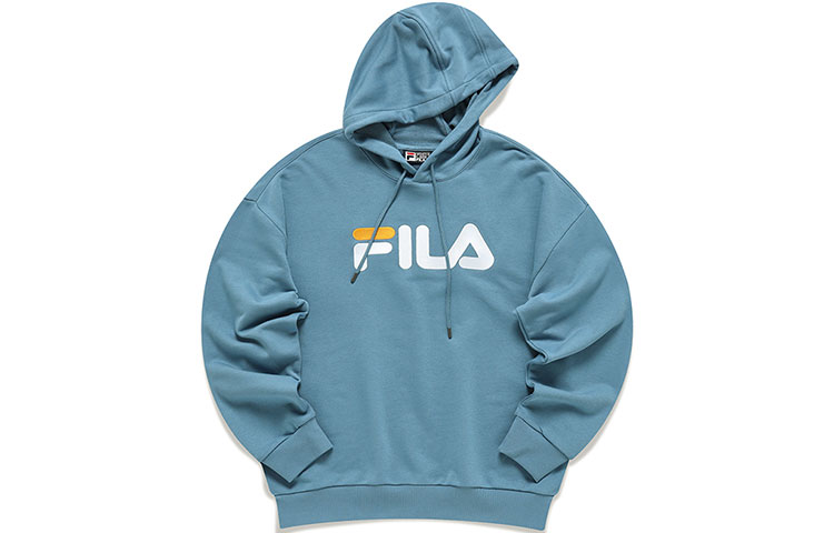 FILA Embroidered Logo Retro Loose Fit Hoodie Unisex - Fairy Tale Blue F51U138298F-BU