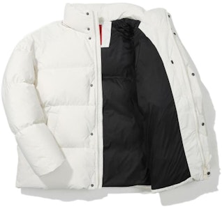 FILA 刺繍ロゴ ホワイト ユニセックス ダウンジャケット 高襟 暖かいコート FS2DJD4101X-CRM Shop FILA 刺繍ロゴ ホワイト ユニセックス ダウンジャケット 高襟 暖かいコート FS2DJD4101X-CRM