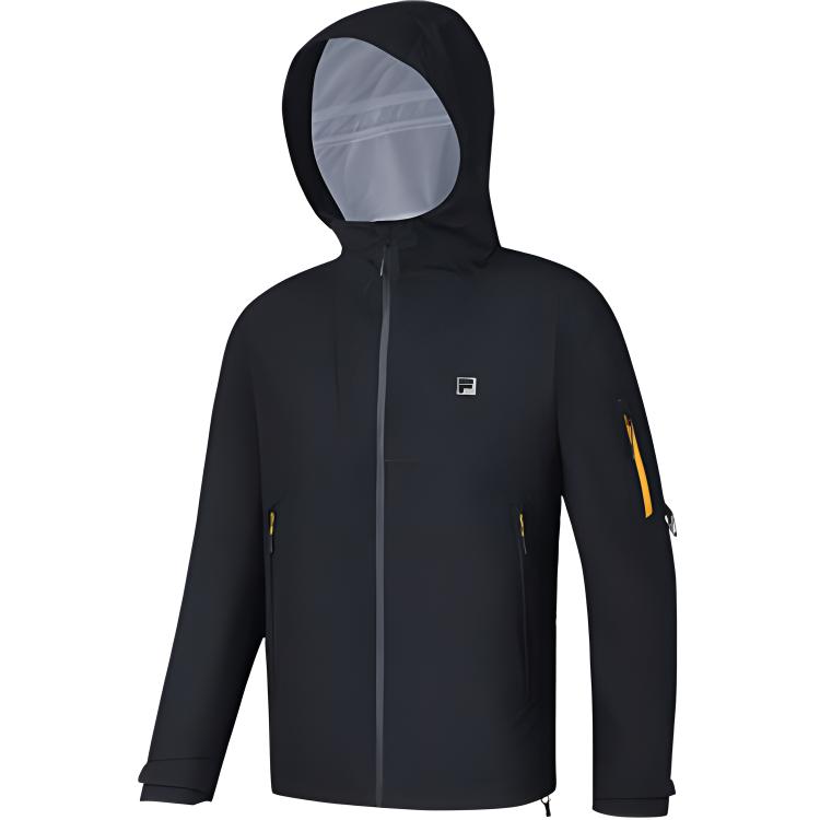 FILA Explorer BBC Earth  Black Outdoor Jacket - Water-Resistant & Stylish. A11M437703F-BK