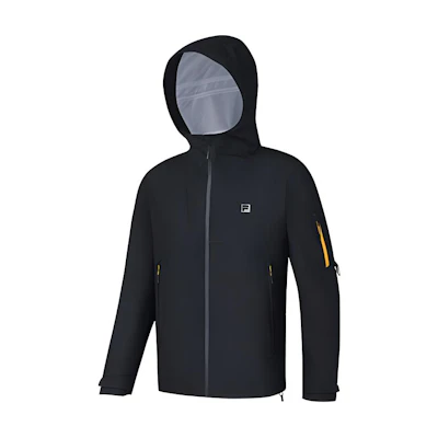 FILA Explorer BBC Earth Black Outdoor Jacket - Water-Resistant & Stylish. A11M437703F-BK