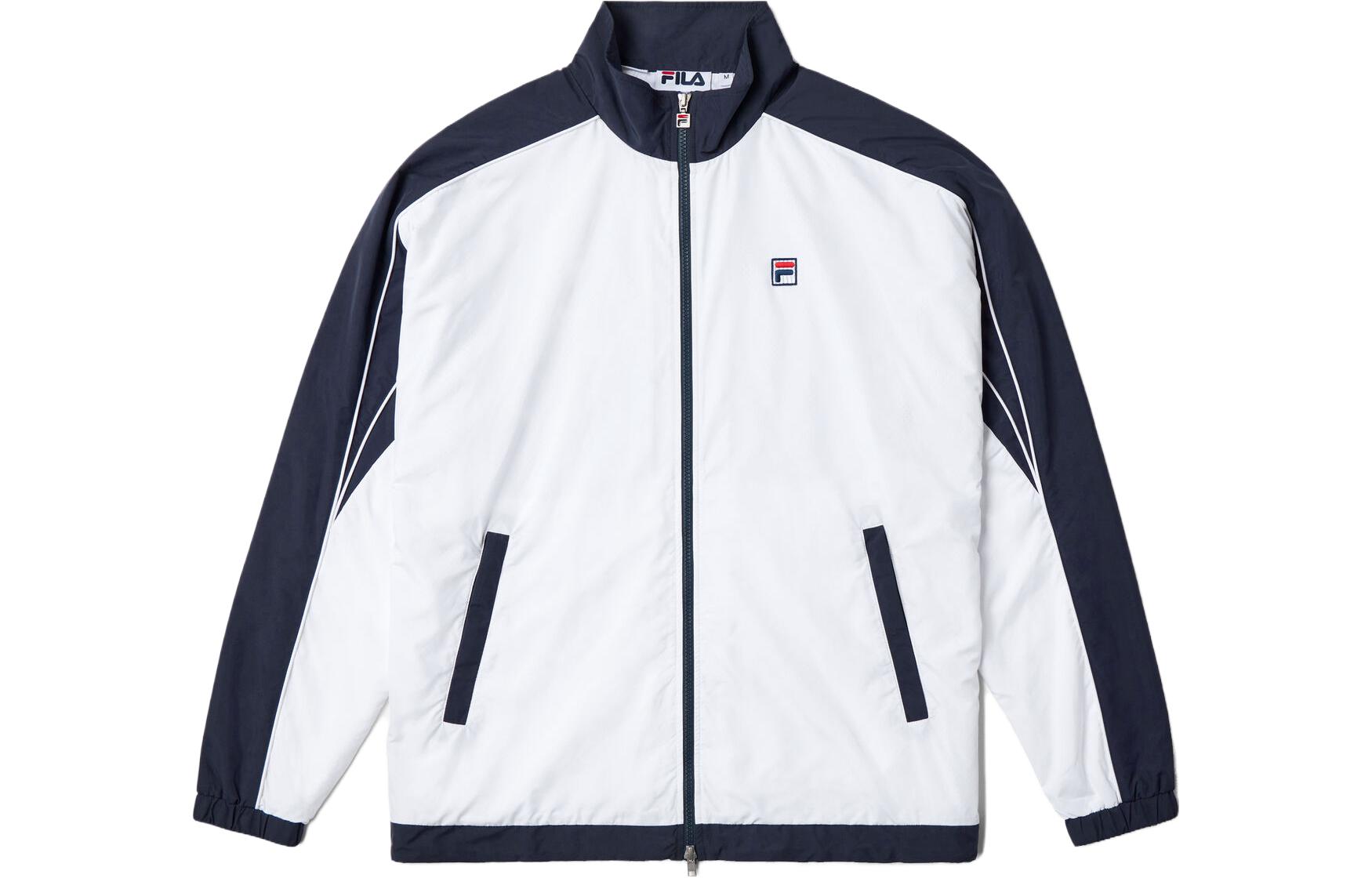 FILA F-Box Anniversary Colorblock Mesh Zip Jacket Unisex Blue LU331115