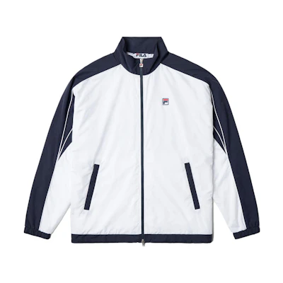 FILA F-Box Anniversary Colorblock Mesh Zip Jacket Unisex Blue LU331115