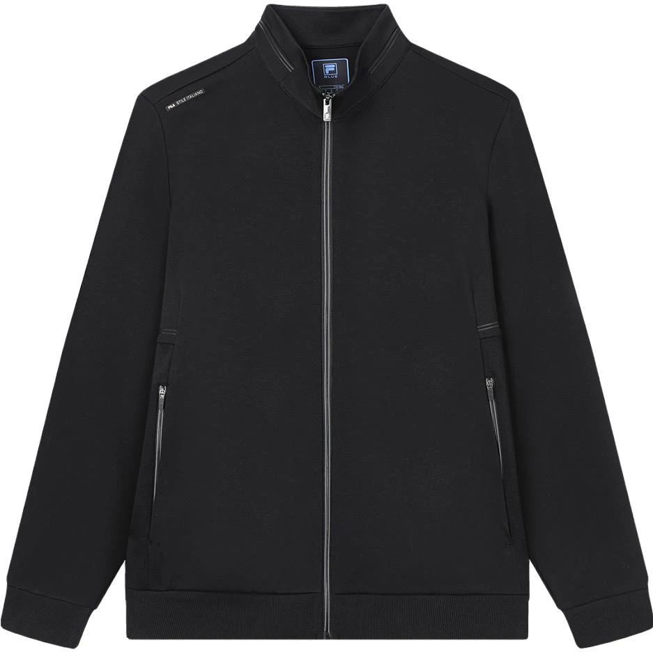 fila-fashion-casual-knit-long-sleeve-jacket-with-stand-collar-f11-m332501-fbk