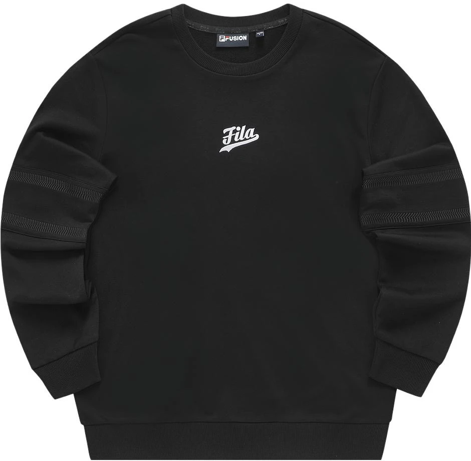 fila-fashion-casual-long-sleeve-pure-cotton-sweatshirt-black-t11-m332205-f-bk