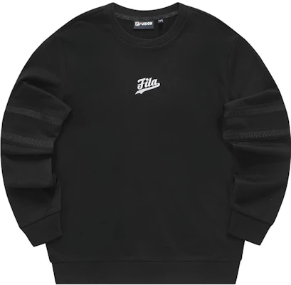 FILA 時尚休閒純棉長袖衛衣 - 黑色 T11M332205F-BK Buy FILA 時尚休閒純棉長袖衛衣 - 黑色 T11M332205F-BK