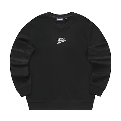 FILA Fashion Casual Long-Sleeve Pure Cotton Sweatshirt - Black T11M332205F-BK