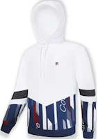 FILA Fashion Colorblock Hoodie Standard White - Autumn Casual Style A11M333205F-WT FILA Fashion Colorblock Hoodie Standard White - Autumn Casual Style A11M333205F-WT