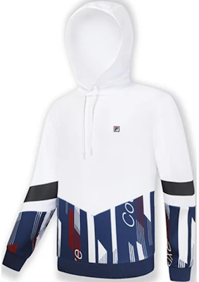FILA Fashion Colorblock Hoodie Standard White - Autumn Casual Style A11M333205F-WT Buy FILA Fashion Colorblock Hoodie Standard White - Autumn Casual Style A11M333205F-WT