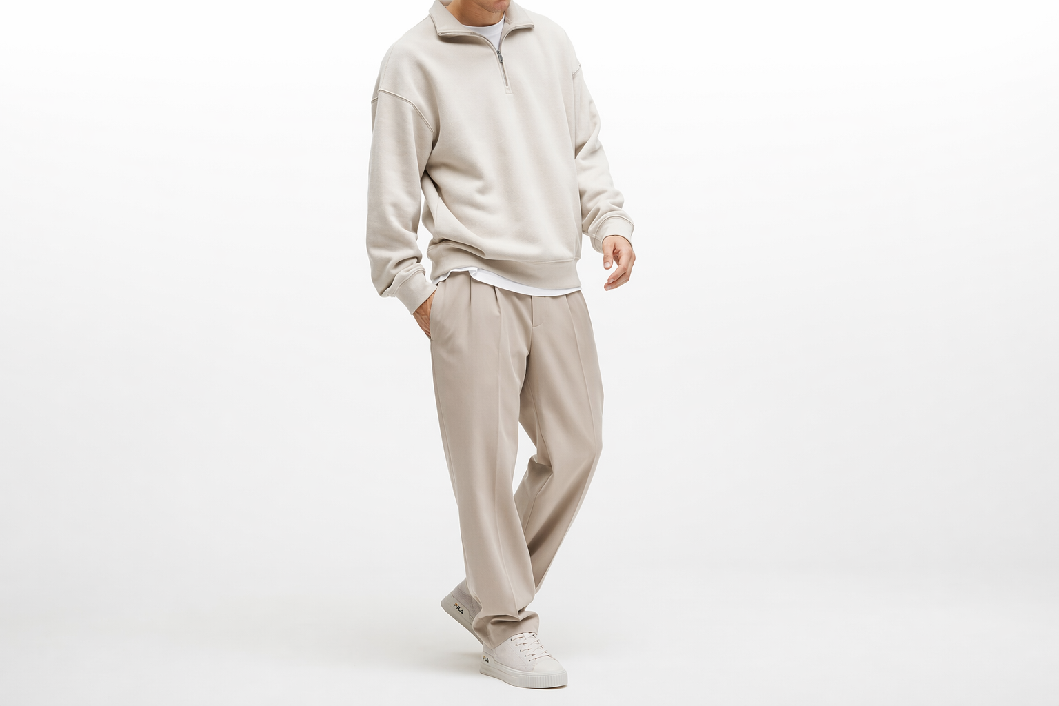 Order FILA 法尚宫廷低帮 '米色' F12M134343FWS